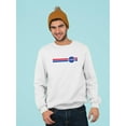 thumbnail image 1 of NASA Nasa Red Blue Logo  Sweatshirt Men -NASA Designs, Male x-Large, 1 of 4