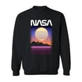 thumbnail image 1 of NASA Nasa Retro Sunset And Grid Sweatshirt Men -NASA Designs, Male Small, 1 of 4