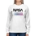 thumbnail image 1 of NASA Nasa Rocket Gradient Sweatshirt Women -NASA Designs, Female Large, 1 of 4