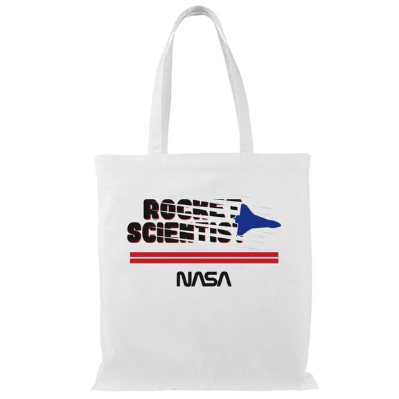 NASA Nasa Rocket Scientist Tote Bag - NASA Designs, One Size Cotton Canvas Tote Bag
