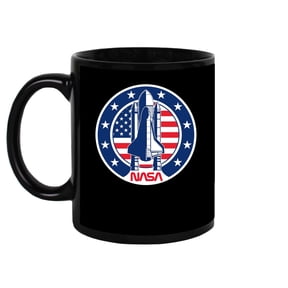 NASA Nasa Rocket Ship And Us Flag Mug Unisex's -NASA Designs