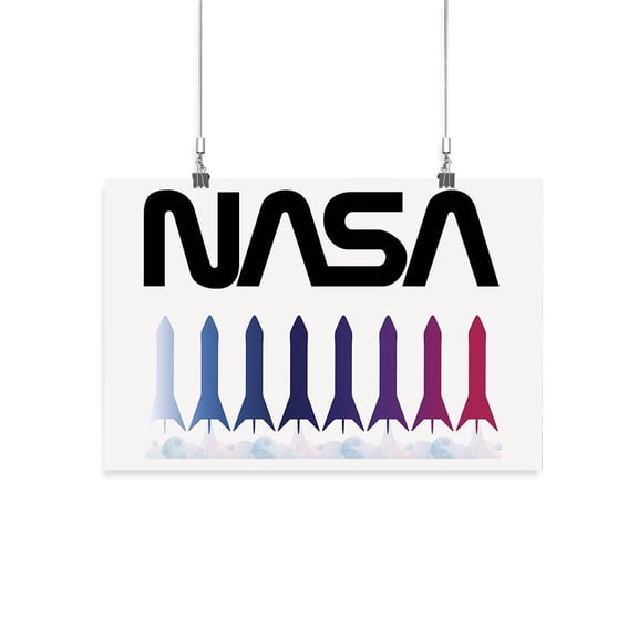 NASA Nasa Rocket Silhouettes Poster - NASA Designs,