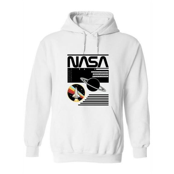 NASA Nasa Saturn And Colored Space Hoodie Women -NASA Designs, Female XX-Large