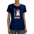 thumbnail image 1 of NASA Nasa Shuttle Explore Shaped T-Shirt Women -NASA Designs, Female Large, 1 of 4