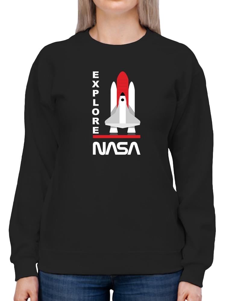 NASA Nasa Shuttle Explore Sweatshirt Women -NASA Designs, Female 3X ...