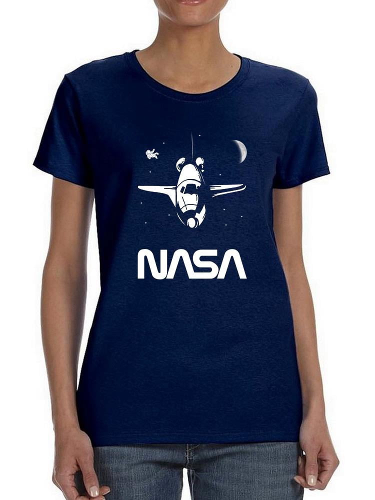 NASA Nasa Shuttle In Space Shaped T-Shirt Women -NASA Designs, Female ...