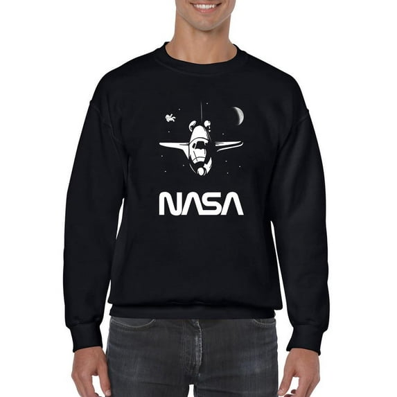 NASA Nasa Shuttle In Space Sweatshirt Men -NASA Designs, Male Medium
