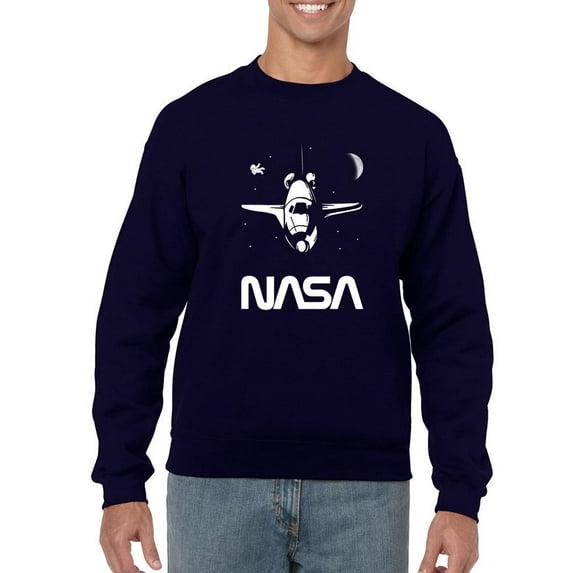 NASA Nasa Shuttle In Space Sweatshirt Men -NASA Designs, Male Small