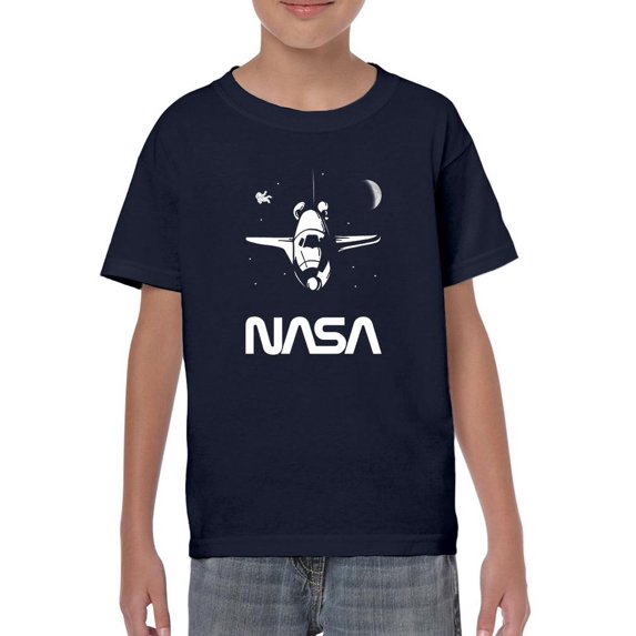 NASA Nasa Shuttle In Space T-Shirt Juniors -NASA Designs, Medium