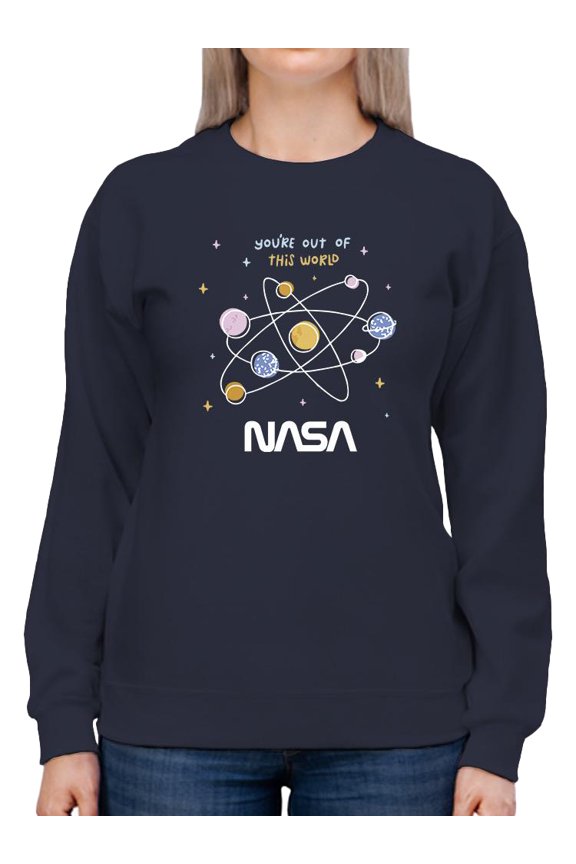 Solar System Kiddie Sweatshirt Women -NASA Designs, Female 3X-Large