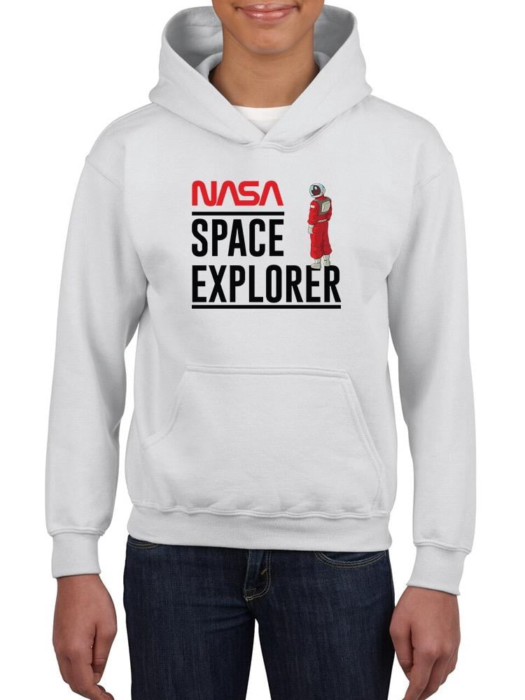NASA Nasa Space Explorer Art Hoodie Juniors -NASA Designs, Large ...