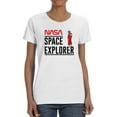 thumbnail image 1 of NASA Nasa Space Explorer Art Shaped T-Shirt Women -NASA Designs, Female XX-Large, 1 of 4