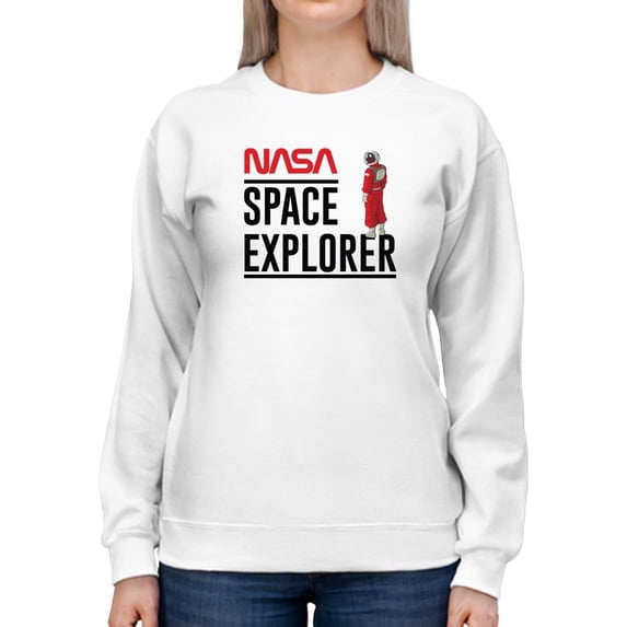 NASA Nasa Space Explorer Art Sweatshirt Women -NASA Designs, Female x-Large