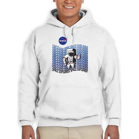 NASA Nasa Space Explorer Astronaut Hoodie Men -NASA Designs, Male Small