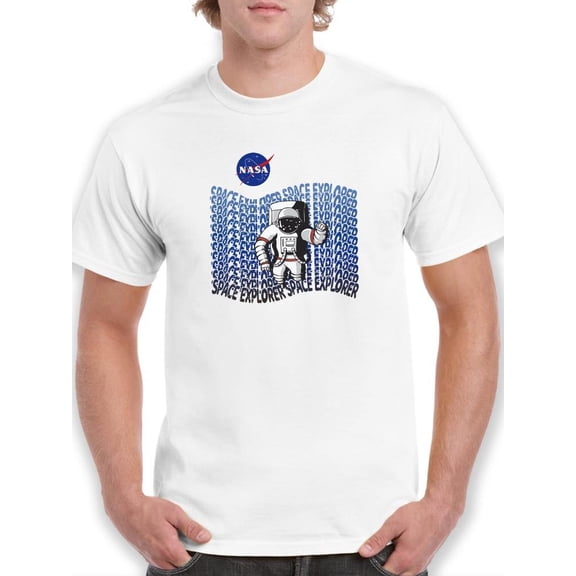 NASA Nasa Space Explorer Astronaut T-Shirt Men -NASA Designs, Male Large