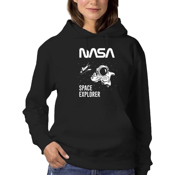 NASA Nasa Space Explorer Hoodie Women -NASA Designs, Female 3X-Large