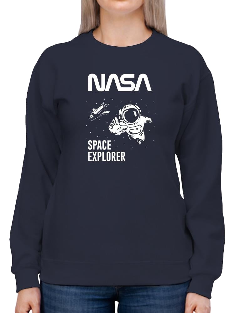 NASA Nasa Space Explorer Sweatshirt Women -NASA Designs, Female Large ...