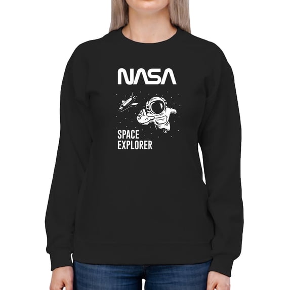 NASA Nasa Space Explorer Sweatshirt Women -NASA Designs, Female Small