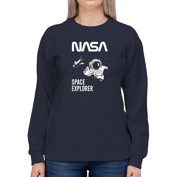 NASA Nasa Space Explorer Sweatshirt Women -NASA Designs, Female XX-Large
