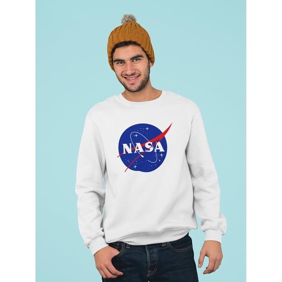 NASA Nasa Space Logo Graphic Sweatshirt Men -NASA Designs, Male 3X-Large