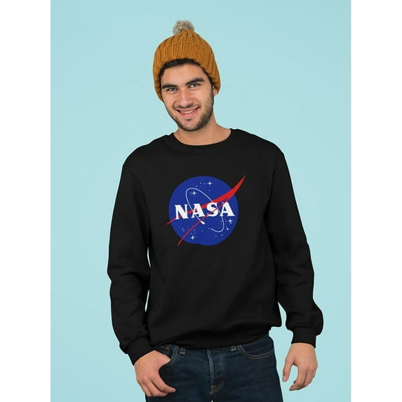 NASA Nasa Space Logo Graphic Sweatshirt Men -NASA Designs, Male Medium