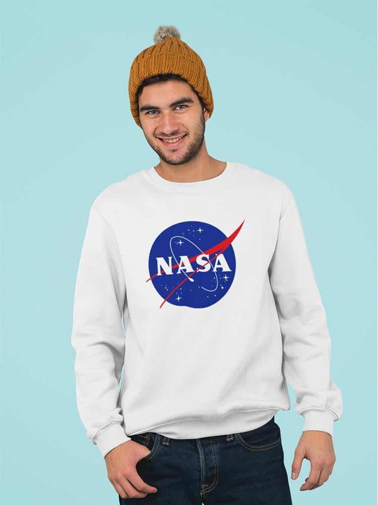 NASA Nasa Space Logo Graphic Sweatshirt Men -NASA Designs, Male Medium ...