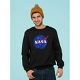 thumbnail image 1 of NASA Nasa Space Logo Graphic Sweatshirt Men -NASA Designs, Male Small, 1 of 4