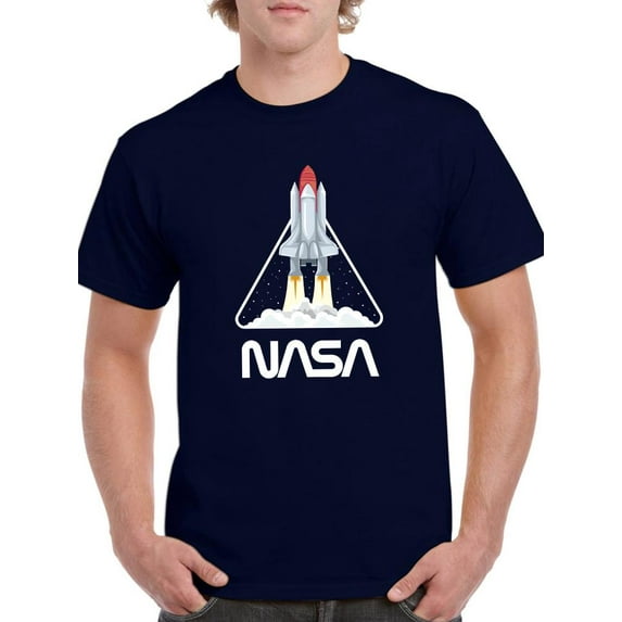 NASA Nasa Space Shuttle Launch T-Shirt Men -NASA Designs, Male x-Large