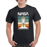 NASA Nasa Space Shuttle Retro Color T-Shirt Men -NASA Designs, Male Large