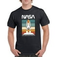 thumbnail image 1 of NASA Nasa Space Shuttle Retro Color T-Shirt Men -NASA Designs, Male Medium, 1 of 4