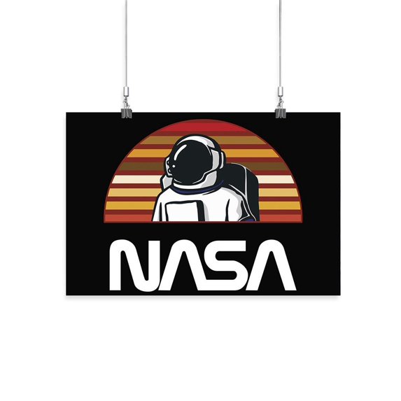 NASA Nasa Spaceman Retro Color Poster - NASA Designs,