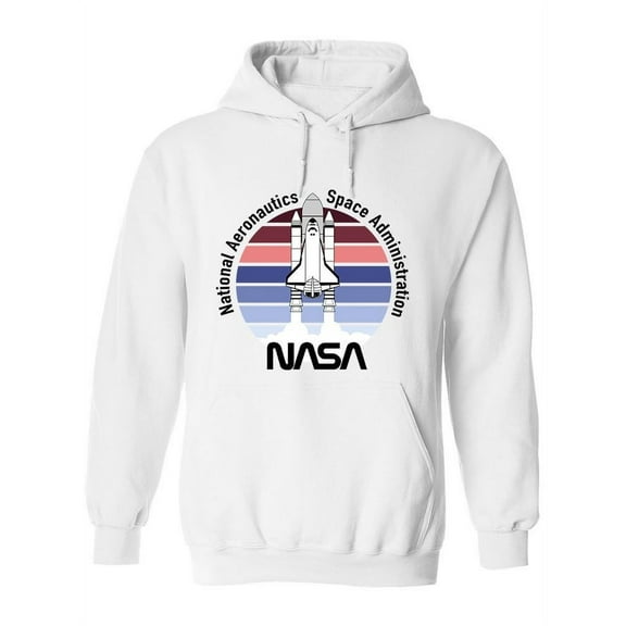 NASA Nasa Striped Sunset Hoodie Men -NASA Designs, Male 3X-Large