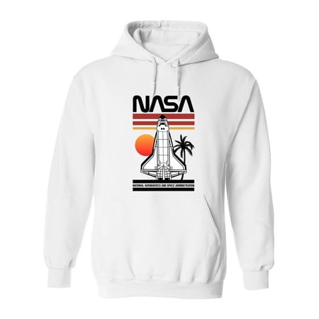 NASA Nasa Sunset Spaceship Hoodie Men -NASA Designs, Male Small