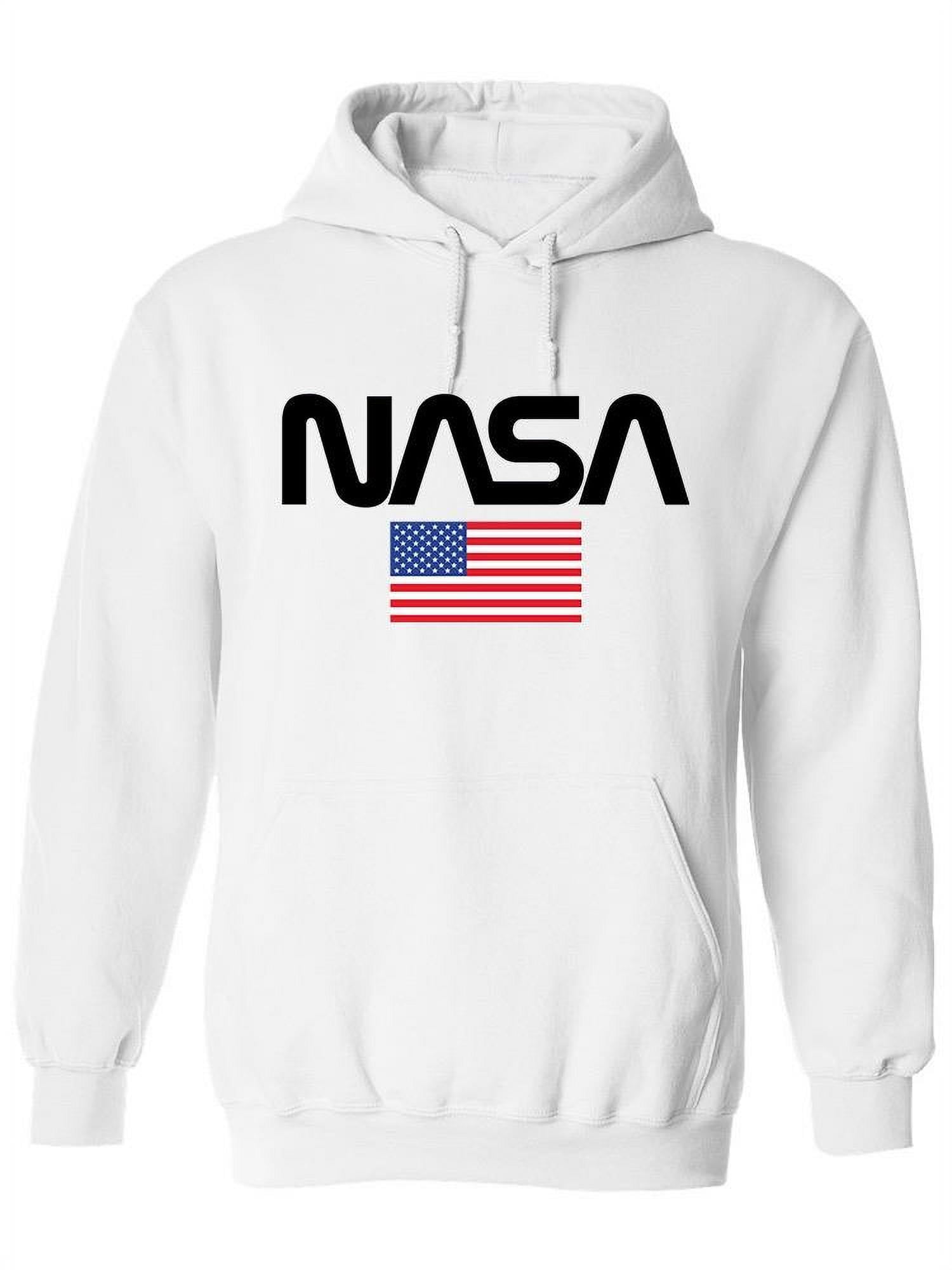 Nasa white hoodie women's hotsell