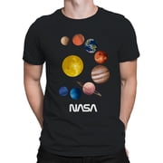 NASA Nasa Watercolor Planets T-Shirt Men -NASA Designs, Male x-Large