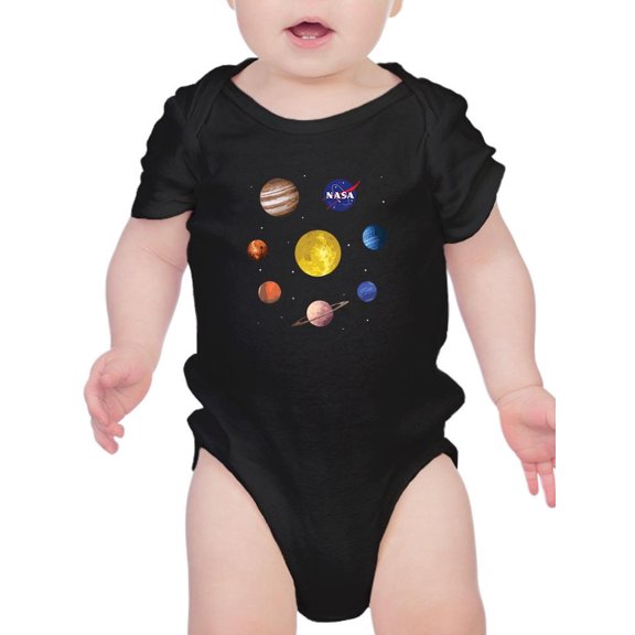 NASA Nasa Watercolor Solar System Bodysuit Infant -NASA Designs, 6 Months