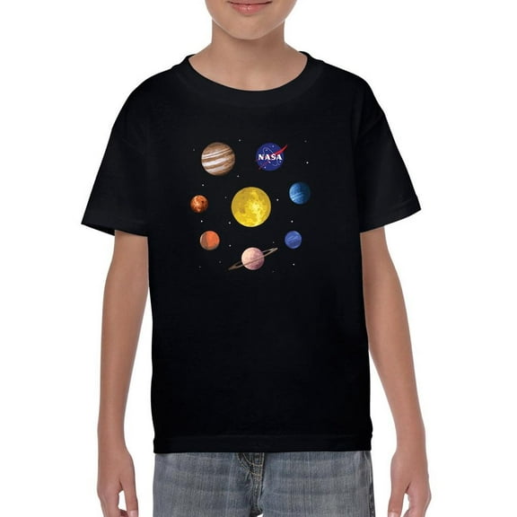 NASA Nasa Watercolor Solar System T-Shirt Juniors -NASA Designs,  Small