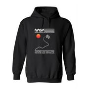 NASA National Aeronautics And Space Hoodie Men -NASA Designs, Male Medium