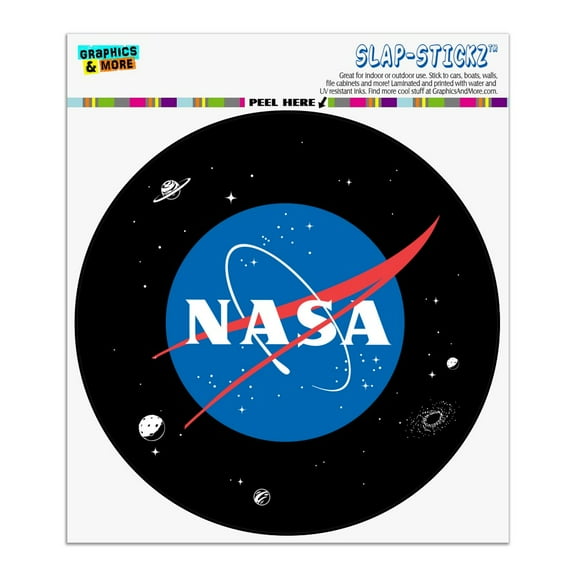 NASA Official Meatball Logo Automotive Car Window Locker Circle Bumper Sticker