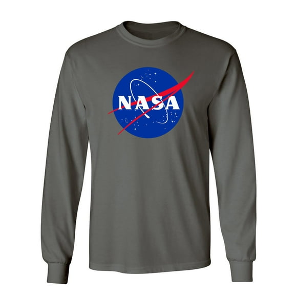 NASA Official Meatball Logo Sarcastic Novelty Gift Idea Adult Humor Funny Men's Long Sleeve Shirts
