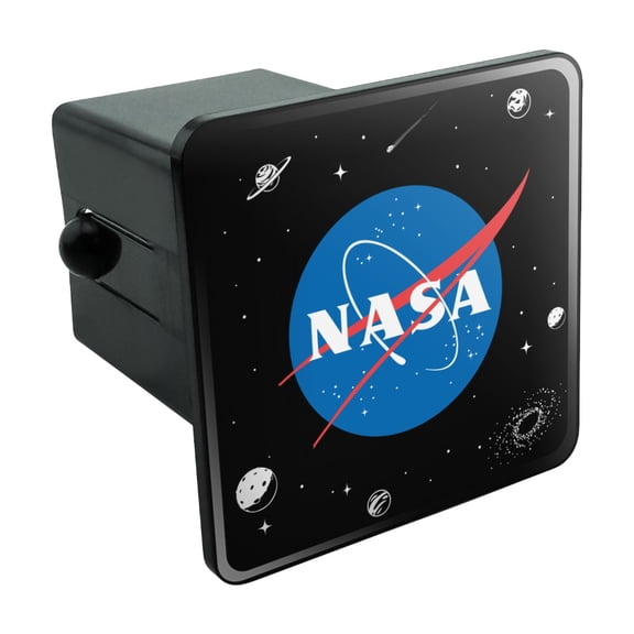 NASA Official Meatball Logo Tow Trailer Hitch Cover Plug Insert