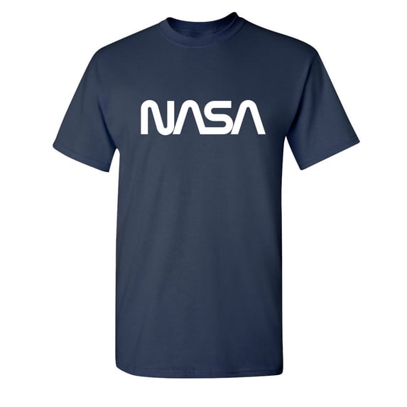 NASA Official Worm Logo Sarcastic Humor Graphic Novelty Funny Youth T Shirt