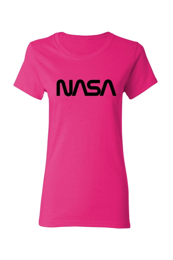 NASA Official Worm Logo Sarcastic Novelty Gift Idea Adult Humor Funny Women's Casual Tees