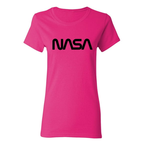 NASA Official Worm Logo Sarcastic Novelty Gift Idea Adult Humor Funny Women's Casual Tees