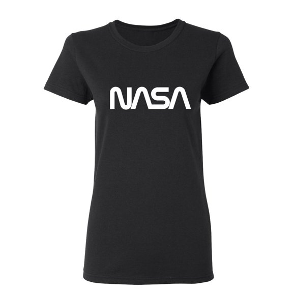 NASA Official Worm Logo Sarcastic Novelty Gift Idea Adult Humor Funny Women's Casual Tees