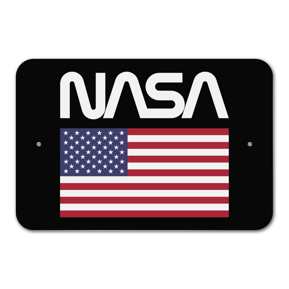 NASA Official Worm Logo United States USA Flag Home Business Office ...