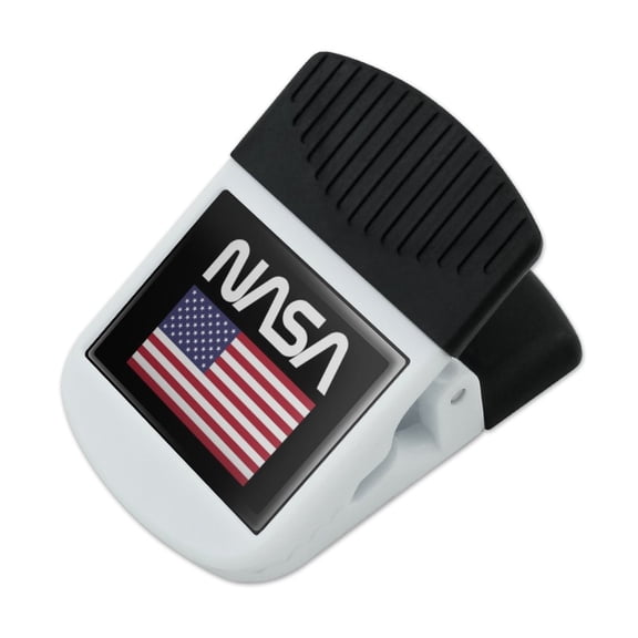 NASA Official Worm Logo United States USA Flag Refrigerator Fridge Magnet Magnetic Hanging Hook Note Snack Clip