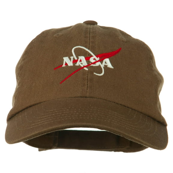 NASA Original Logo Embroidered Pet Spun Cap - Brown OSFM