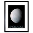 thumbnail image 1 of NASA Our Solar System Enceladus Saturn's Moon Ice Oceans Artwork Framed Wall Art Print 9X7 Inch, 1 of 5