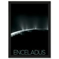 thumbnail image 1 of NASA Our Solar System Enceladus Saturn's Moon Plumes Artwork Framed Wall Art Print A4, 1 of 4